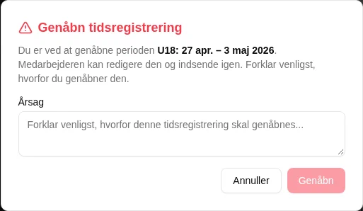 Bekræftelsesdialog for genåbning