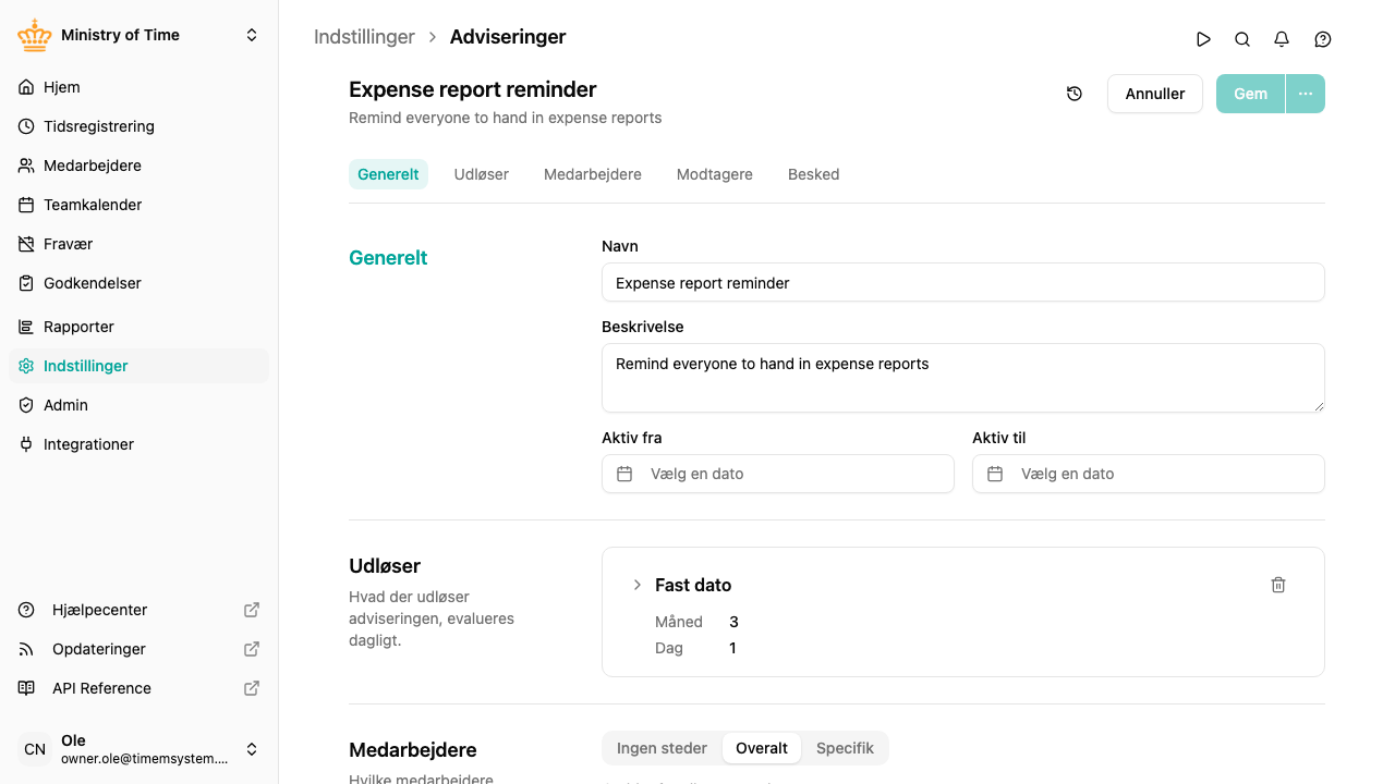 Redigering af advisering