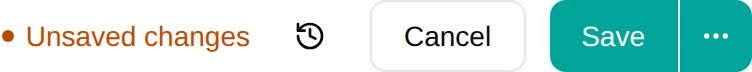 Save button with scheduling options