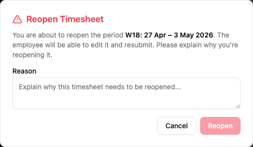 Reopen confirmation dialog