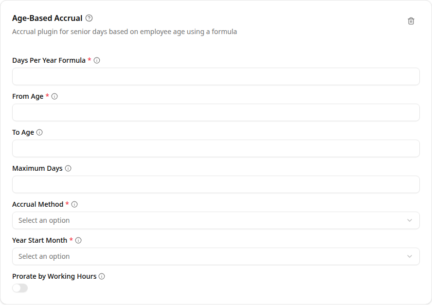 Age-Based Accrual plugin configuration