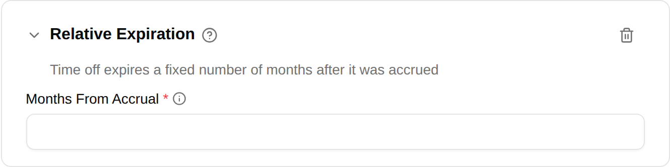 Relative expiration plugin configuration