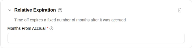 Relative expiration plugin configuration