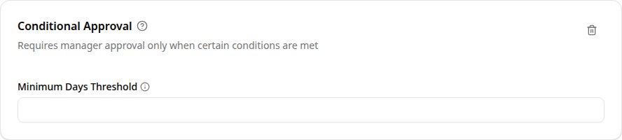 Conditional Approval configuration