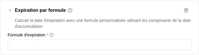Configuration du plugin Expiration par formule
