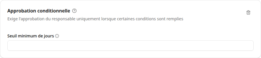 Configuration de l'approbation conditionnelle
