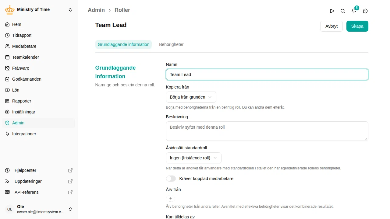 Een nieuwe aangepaste rol maken
