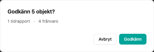 Bekräftelsedialog för massgodkännande