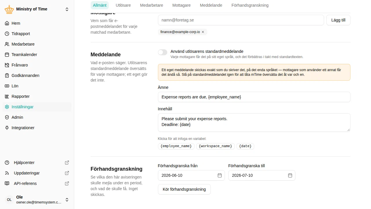 Adviesbericht met variabelen