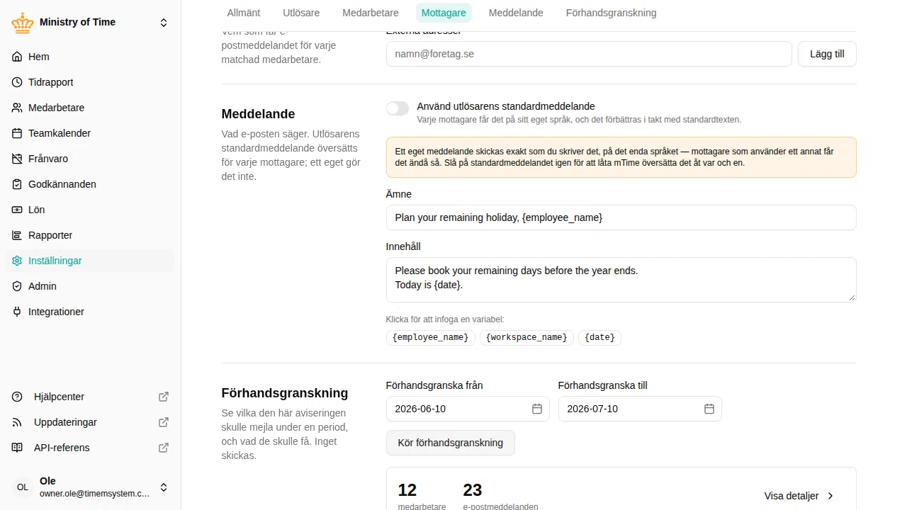 Overzicht van het voorbeeld