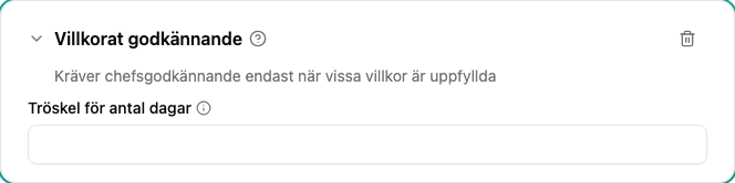 Konfiguration av villkorat godkännande